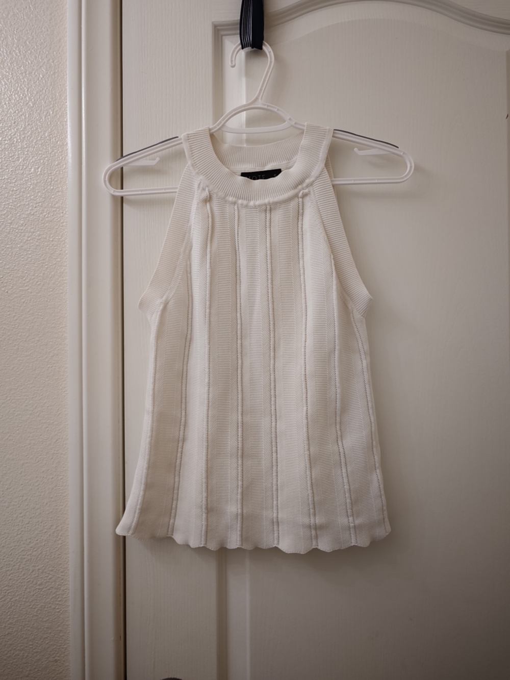 MOTF Cream Ribbed Knit Tank - Picture 4 of 6